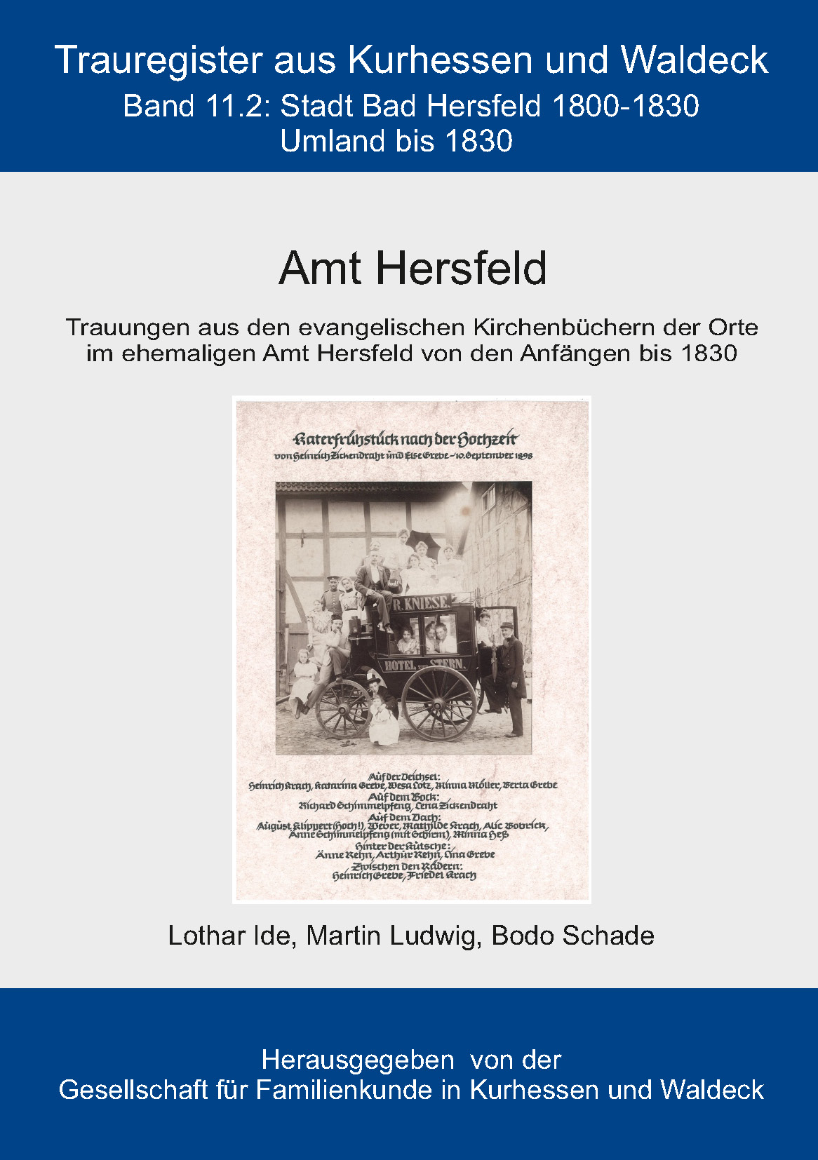 Trauregister aus Kurhessen und Waldeck, Band 11.1 Amt Hersfeld